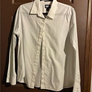 Lands' End Men's Cream Dress Shirt